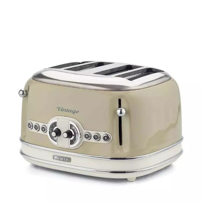 Tostadora de Pan Ariete Vintage 4 Panes Beige 1600W