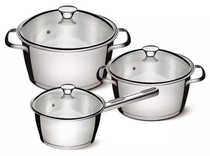 Juego De Ollas Tramontina Allegra Inox 3Pzas