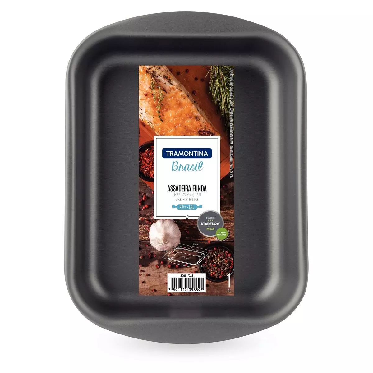 Asadera Tramontina Hondo 40 Cm - T200516